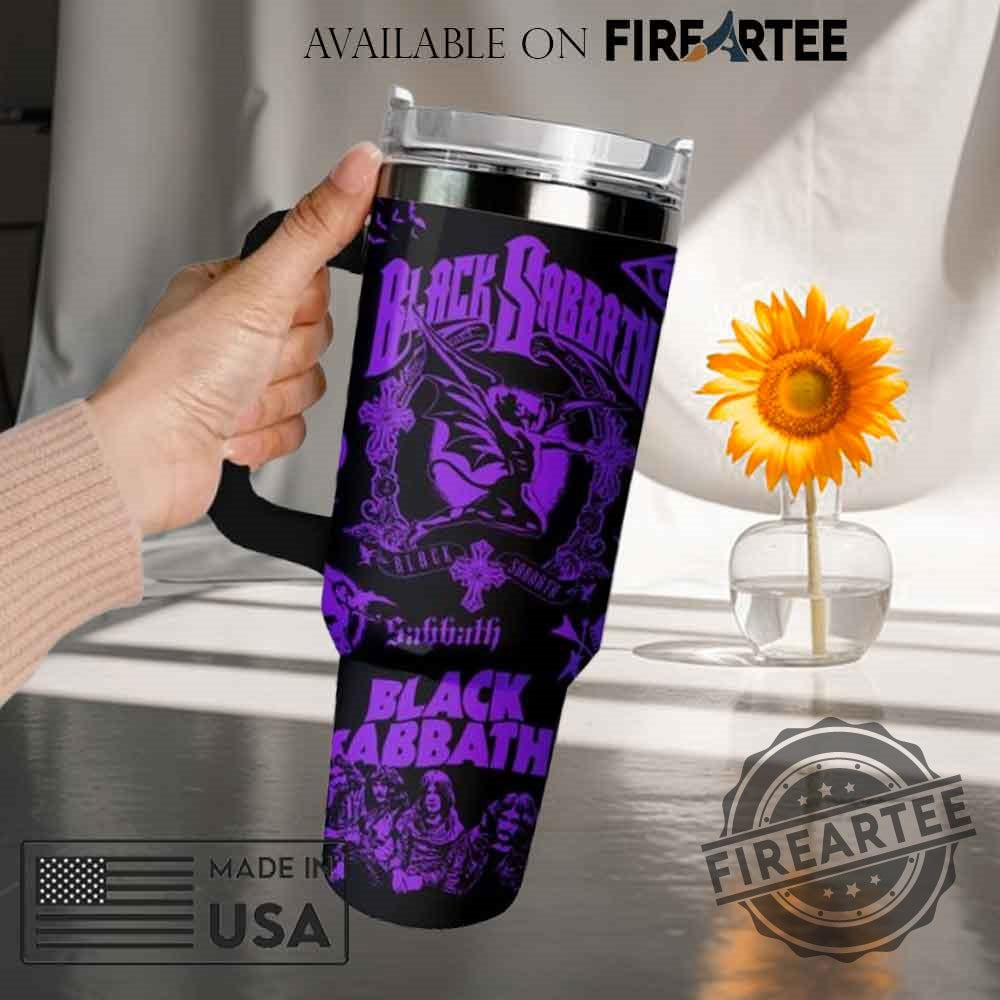 Personalized Black Sabbath Ride Or Die Travel Stanley Tumbler