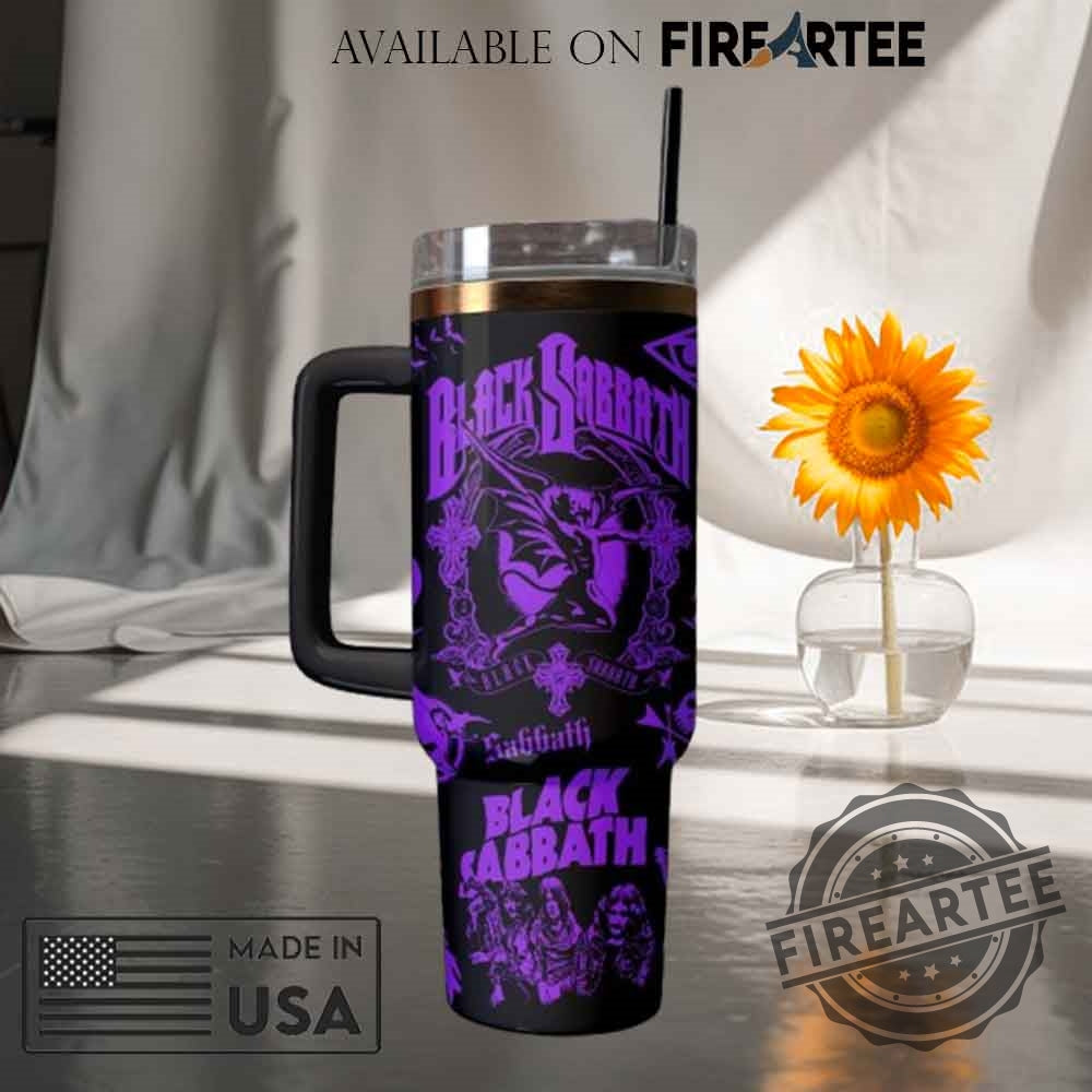 Personalized Black Sabbath Ride Or Die Travel Stanley Tumbler