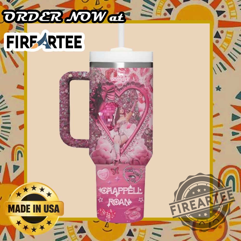 Personalized Chappell Roan Glitter Tumbler Custom Drinkware With Retro Disco And Starry Artwork