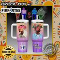 Personalized Chris Brown Floral Tumbler Custom Breezy Design With Floral Headgear
