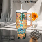 Personalized Dada Stitch Stanley Tumbler With Handle