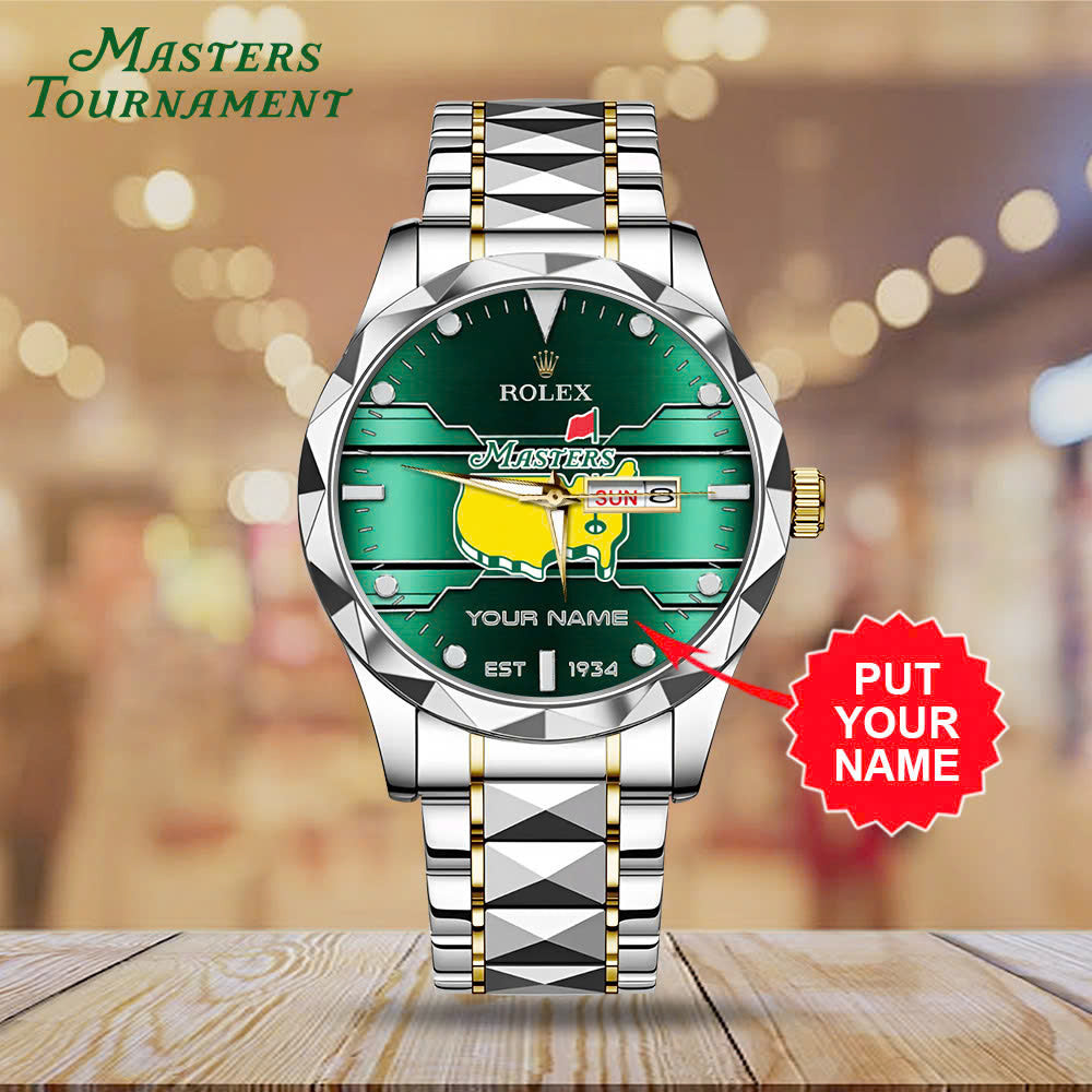 Personalized Masters Tournament x Rolex Alloy Luxury Quartz Watch - MAITM15090