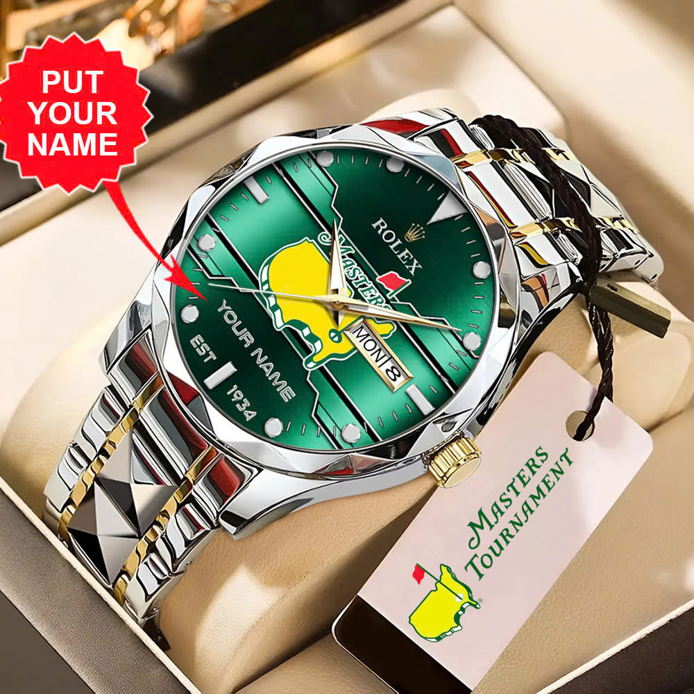 Personalized Masters Tournament x Rolex Alloy Luxury Quartz Watch - MAITM15090