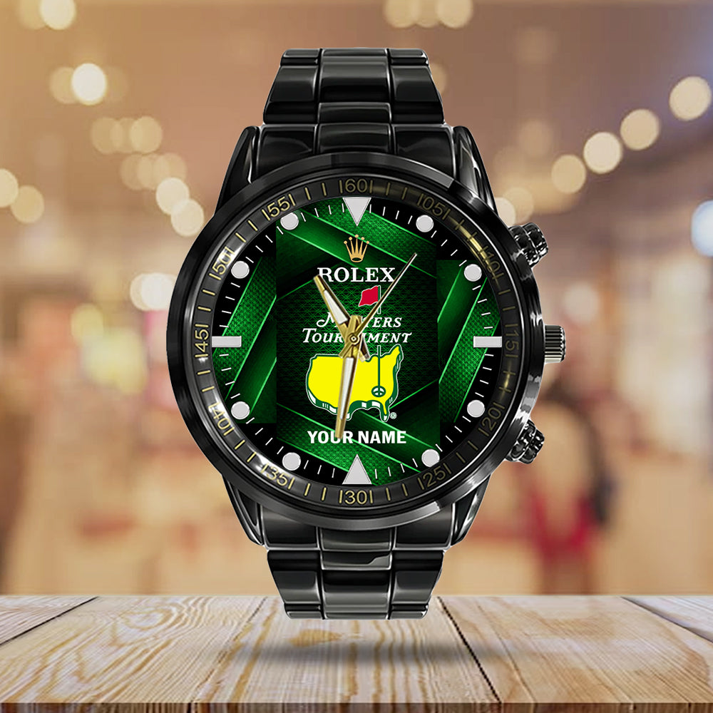 Personalized Masters Tournament x Rolex Black Stainless Steel Watch - MAITM15088