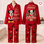 Personalized Mickey Mouse Have A Very Magical Christmas Button Down Pajamas
