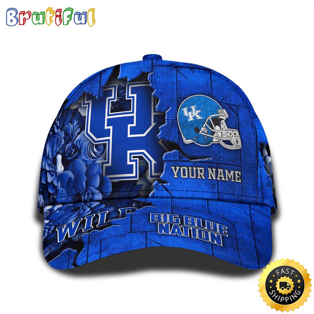 Personalized NCAA Kentucky Wildcats All Over Print Baseball Cap Show Your Pride