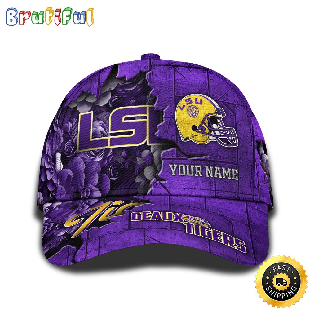 Personalized NCAA LSU TIGERS All Over Print Baseball Cap Show Your Pride