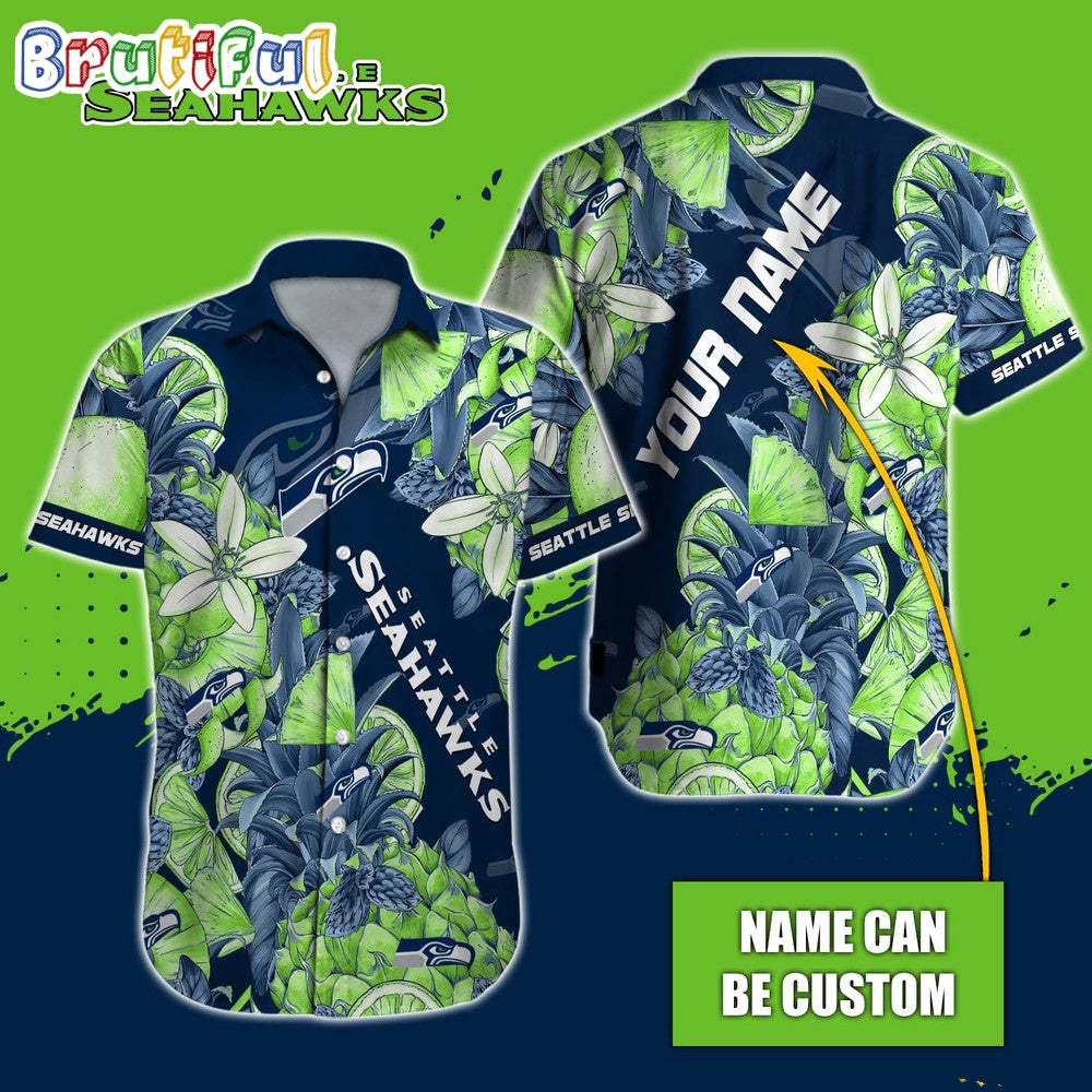 Personalized NFL Seattle Seahawks Hawaiian Shirt Special Tropical Fruit Aloha Shirt