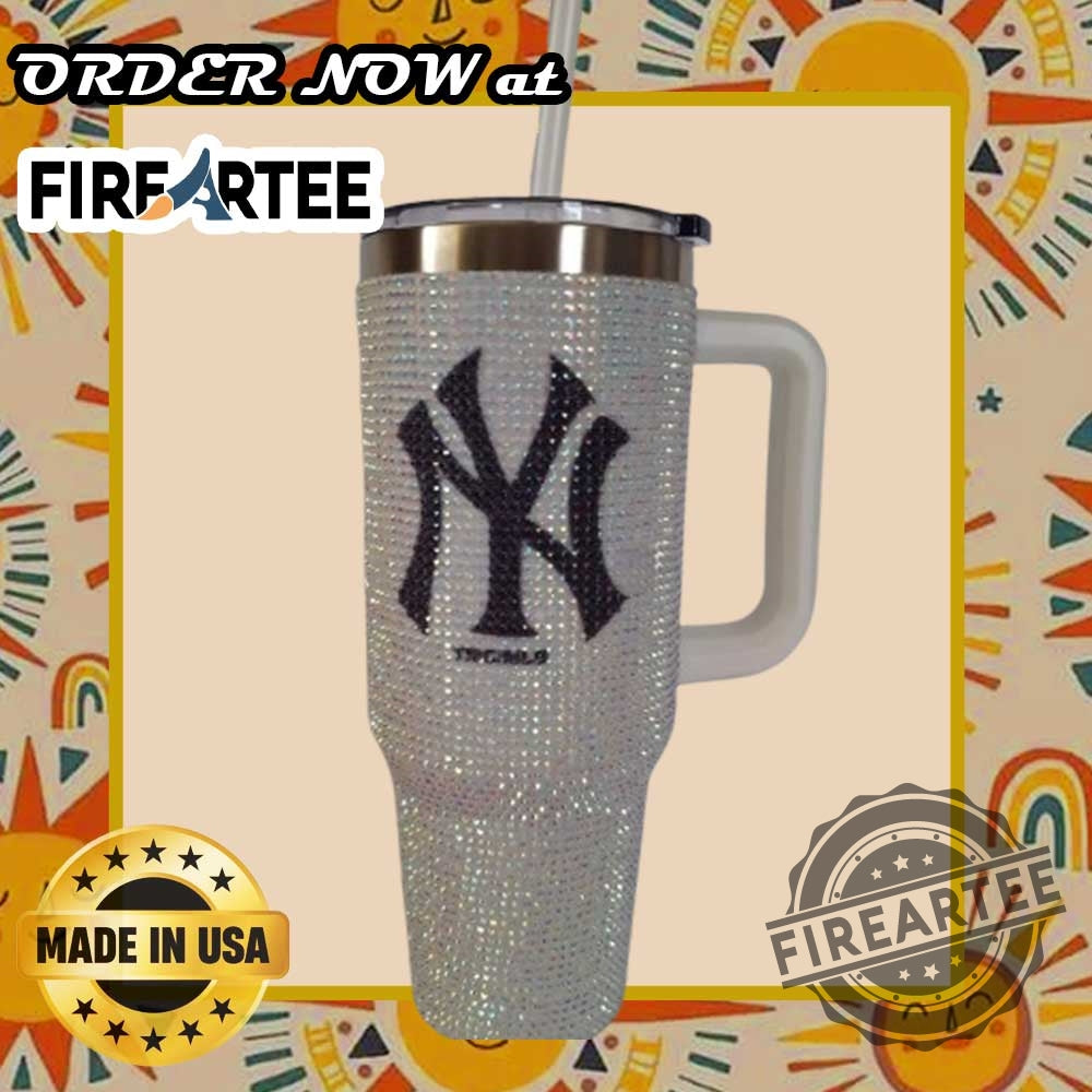 Personalized New York Yankees Rhinestone Graphic Tumbler