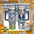 Personalized New York Yankees Snoopy Tumbler – Customizable Baseball Drinkware with Peanuts Characters