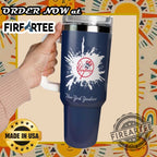 Personalized New York Yankees Tumbler With Paint Splash Design Customizable Baseball Drinkware