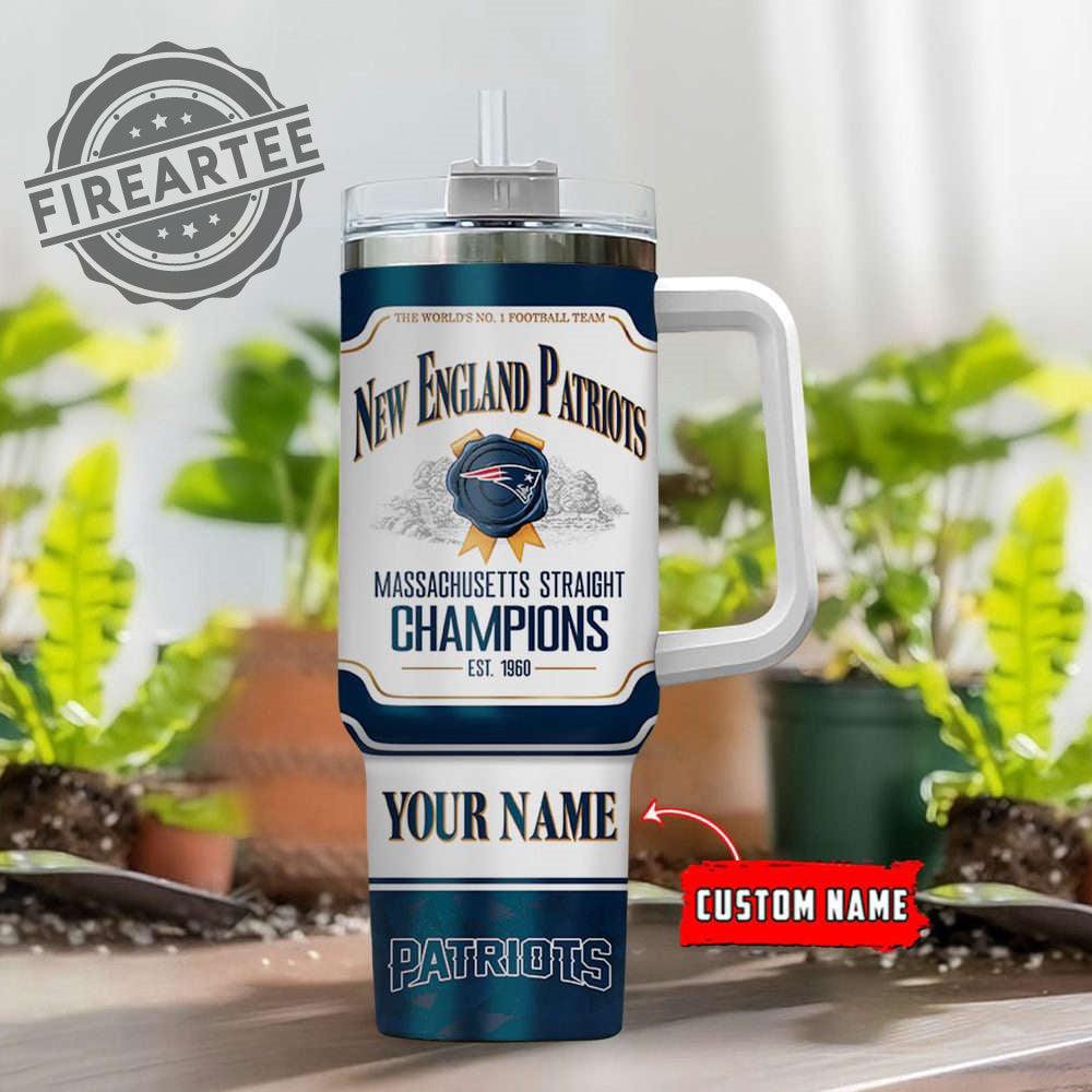 Personalized NFL Patriots Jim Beam Stanley Tumbler Gift for Fans