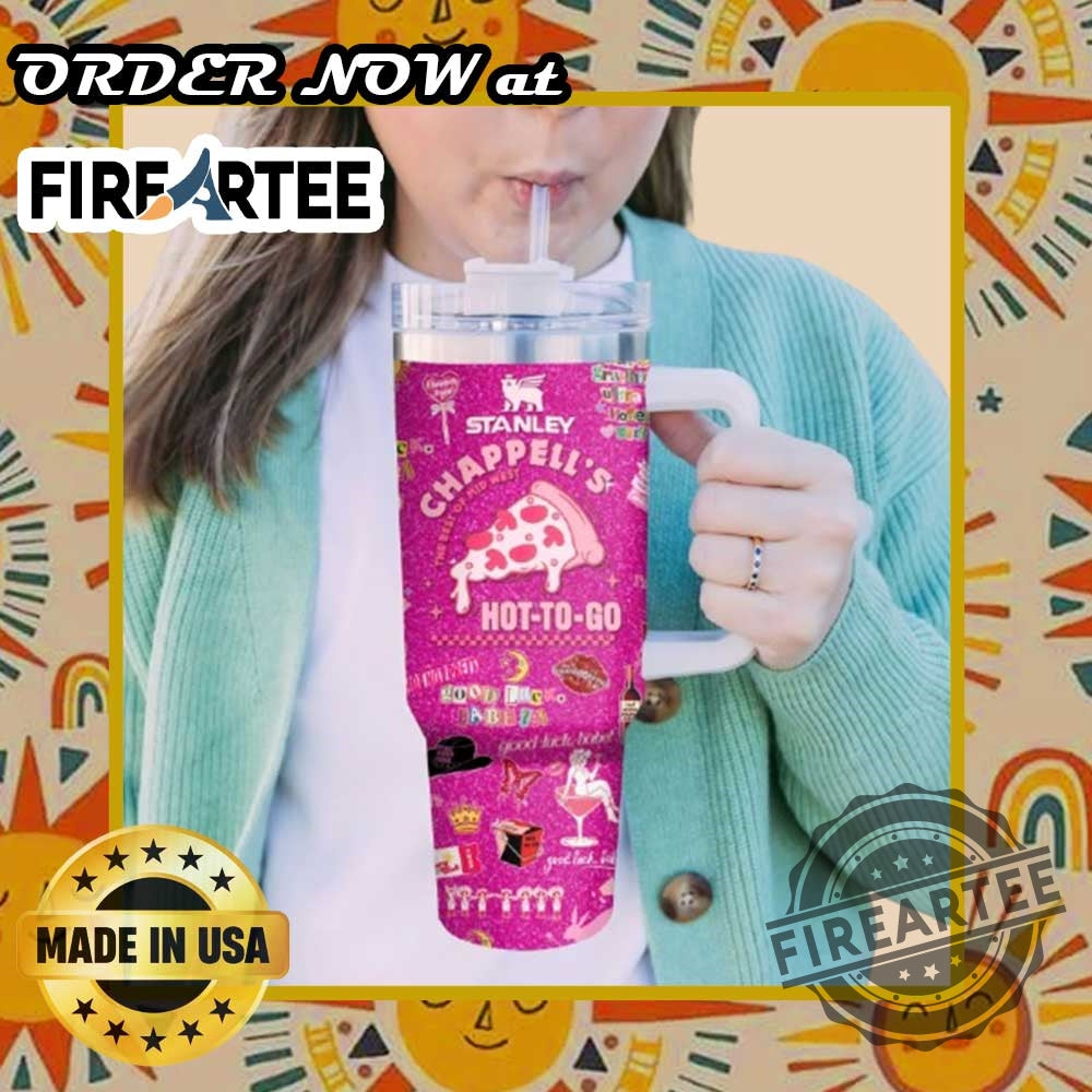 Personalized Pink Pony And Chappells Hottogo Tumbler Custom Drinkware With Retro Artwork And Fun Graphics