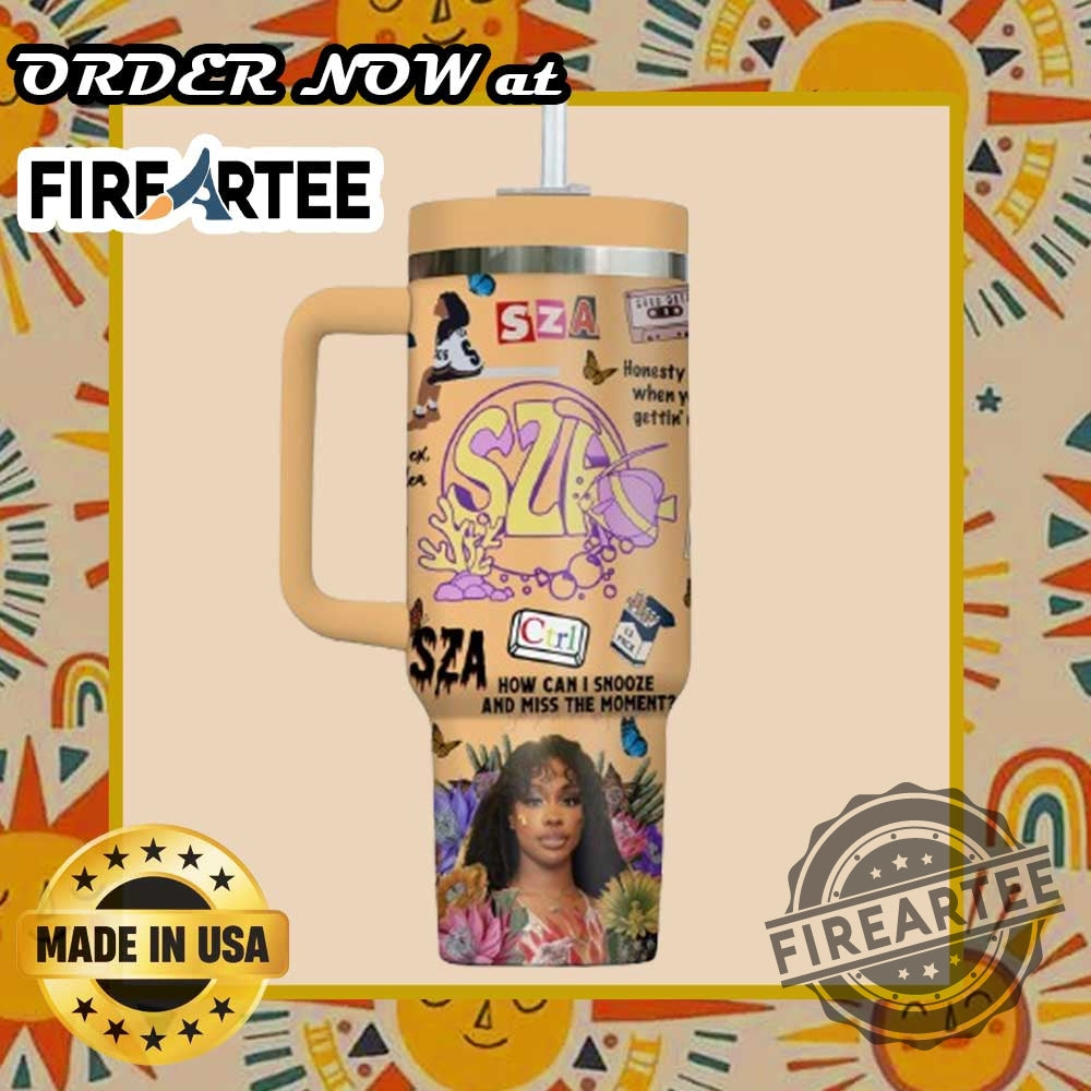 Personalized Sza Sos Tour Tumbler Custom Drinkware With Artistic Sza Graphics And Lyrics