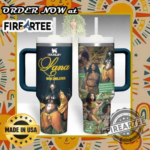 Personalized Sza Sos Tumbler Custom Stanley Drinkware With Lana Album Art Design