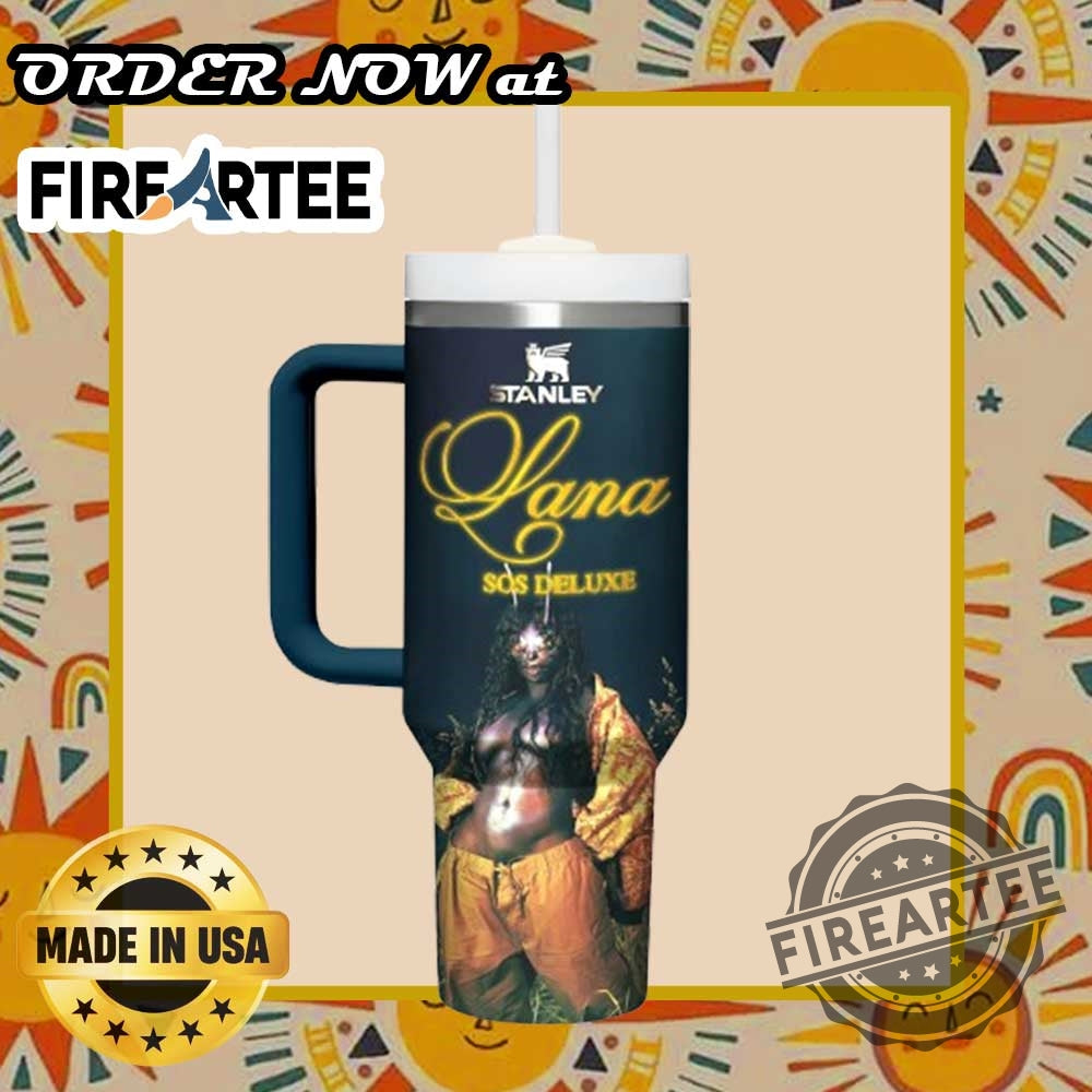 Personalized Sza Sos Tumbler Custom Stanley Drinkware With Lana Album Art Design