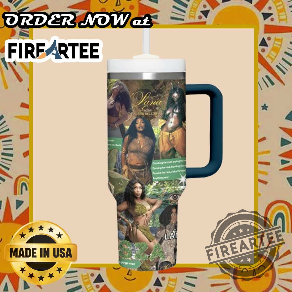 Personalized Sza Sos Tumbler Custom Stanley Drinkware With Lana Album Art Design