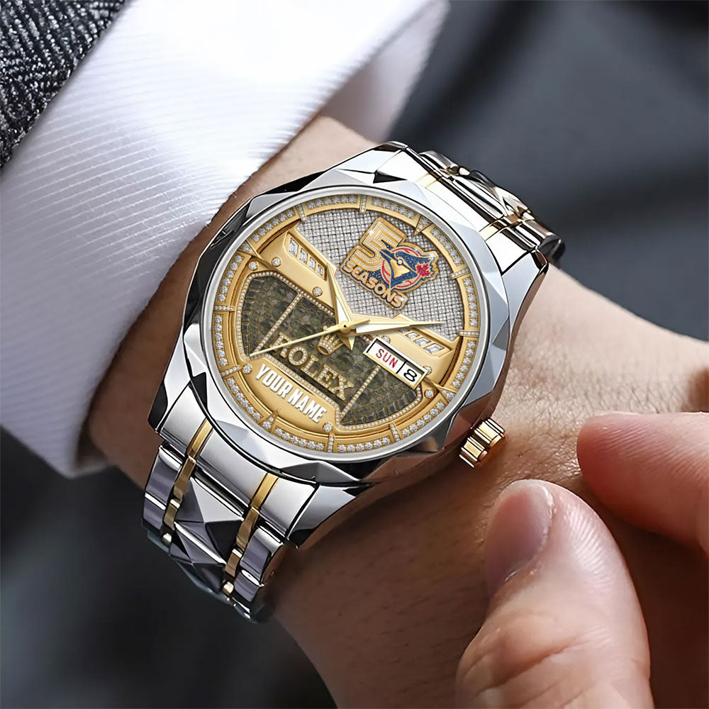 Personalized Toronto Blue Jays 50th Anniversary Alloy Luxury Quartz Watch - GNE6001