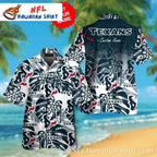 Personalized Tropical Dusk Houston Texans Hawaiian Shirt