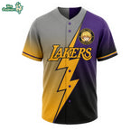 Personalized Yellow Lightning Baseball Jersey Custom Name Number Anime Inspired Sports Shirt