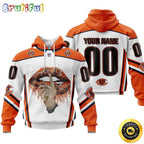 Personalized Chicago Bears All Over Print 3D Hoodie Please Control A Mouth Unisex Hoodie