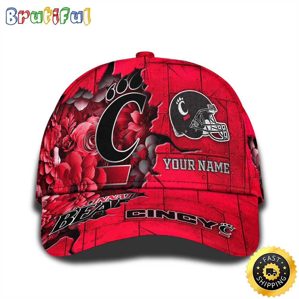 Personalized NCAA Cincinnati Bearcats All Over Print BaseBall Cap Show Your Pride