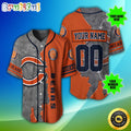 Personalized NFL Chicago Bears Baseball Jersey Authentic Baseball Attire