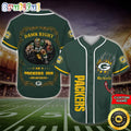 Personalized NFL Green Bay Packers Baseball Jersey Fan Name