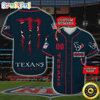 Personalized NFL Houston Texans Baseball Jersey Sportswear Tops
