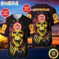 Personalized NFL Kansas City Chiefs Baseball Jersey Vampire Skull