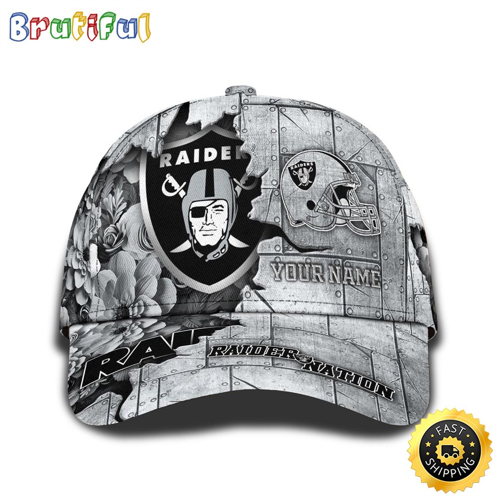 Personalized NFL Las Vegas Raiders All Over Print Baseball Cap Show Your Pride