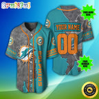 Personalized NFL Miami Dolphins Baseball Jersey Fan Favorite Jerseys