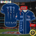Personalized NFL Tennessee Titans Baseball Jersey Authentic Baseball Attire