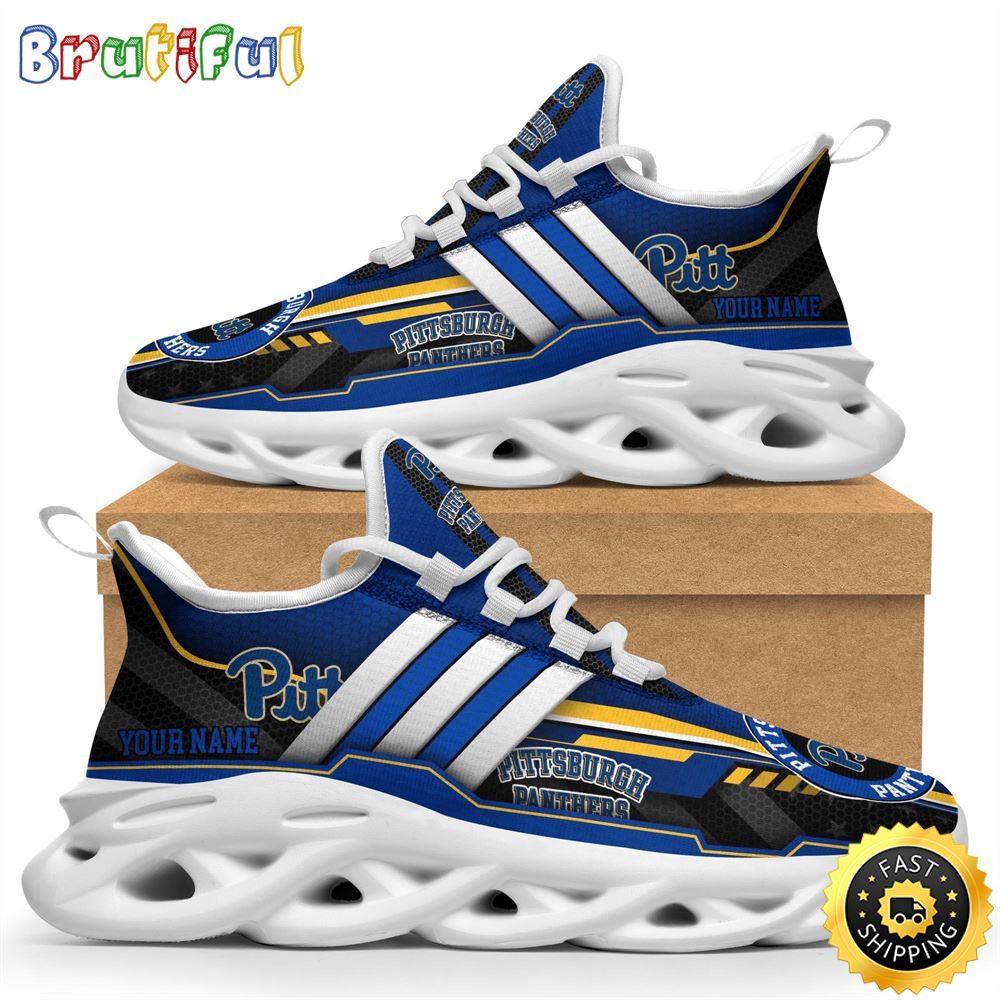 Personalized Pittsburgh Panthers Max Soul Shoes Sneakers Elevate Your Every Step
