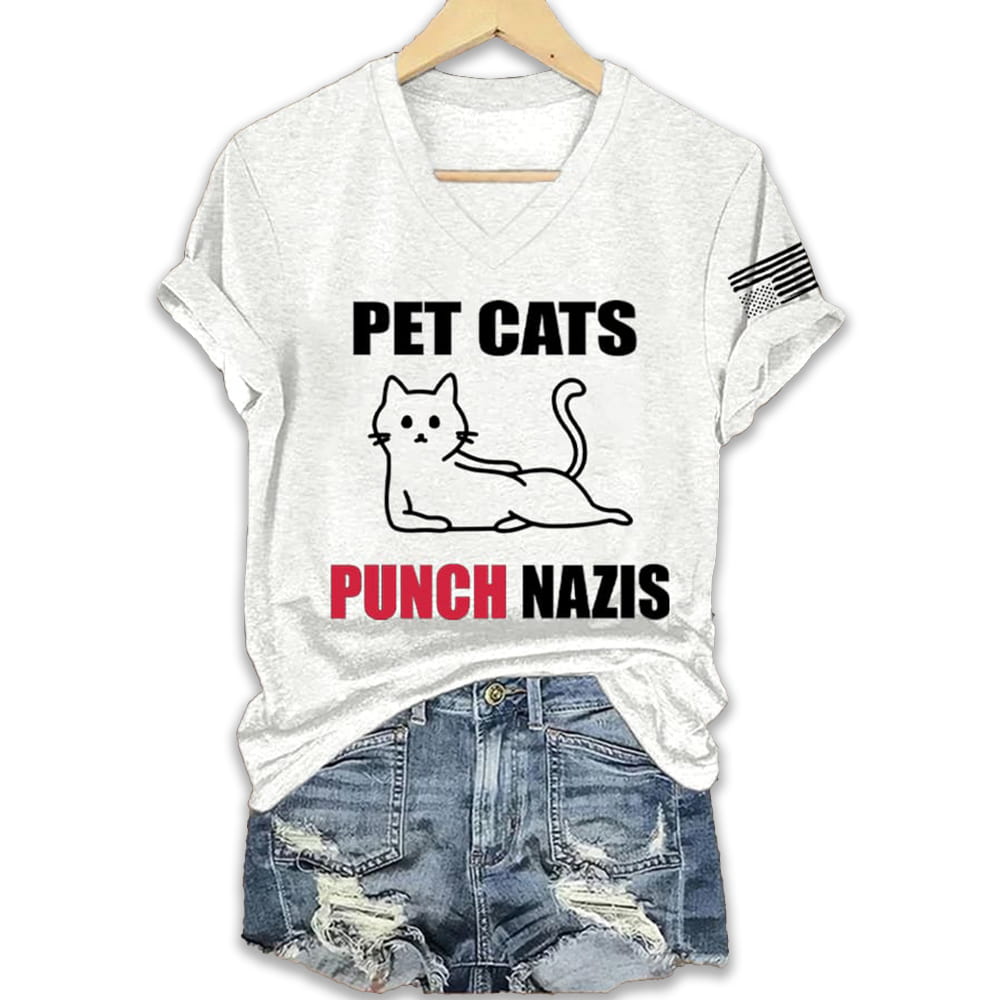 Pet Cats Punch Nazis Shirt