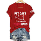 Pet Cats Punch Nazis Shirt