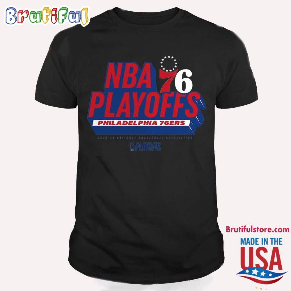 Philadelphia 76ers 2024 NBA Playoffs Defensive Stance T Shirt