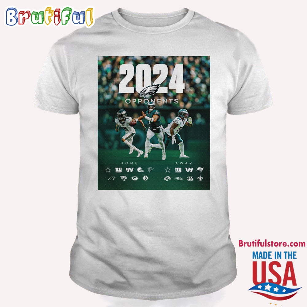 Philadelphia Eagles 2024 NFL Season Schedule T Shirt