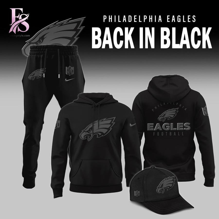Philadelphia Eagles 2026 Back In Black Hoodie