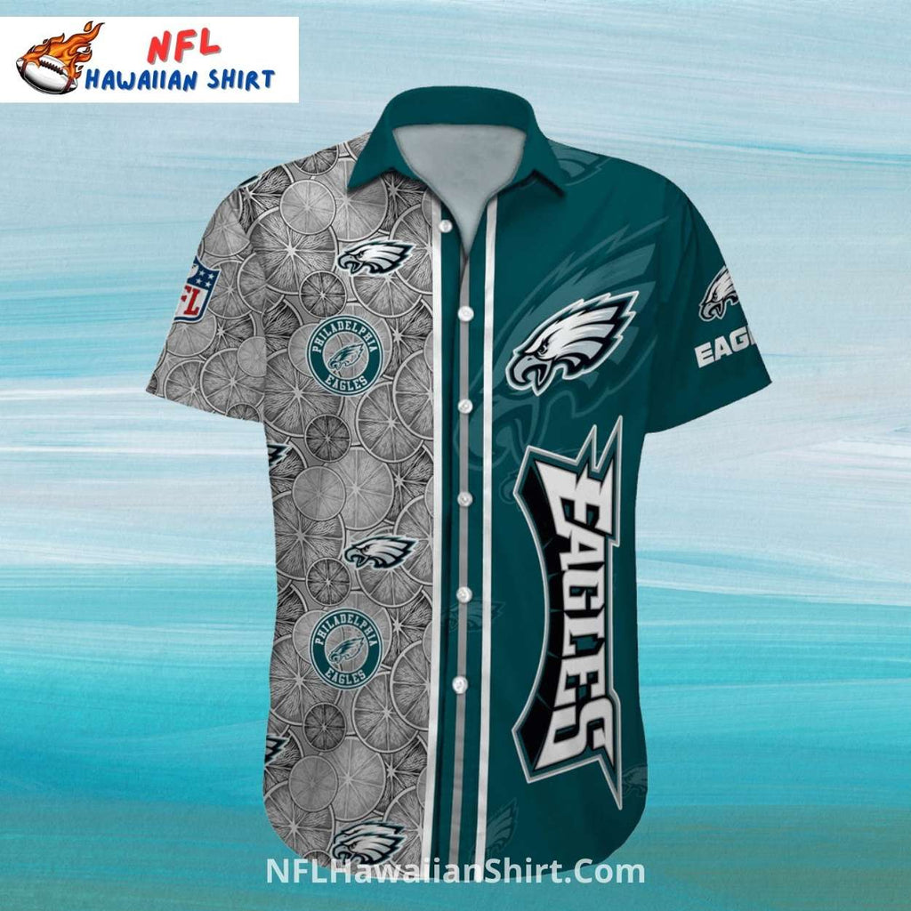 Philadelphia Eagles Aloha Shirt Geometric And Logo Design
