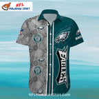 Philadelphia Eagles Aloha Shirt Geometric And Logo Design