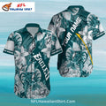 Philadelphia Eagles Aloha Shirt Tropical Pineapple Design