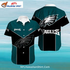 Philadelphia Eagles Bold Chevron Hawaiian Shirt Design