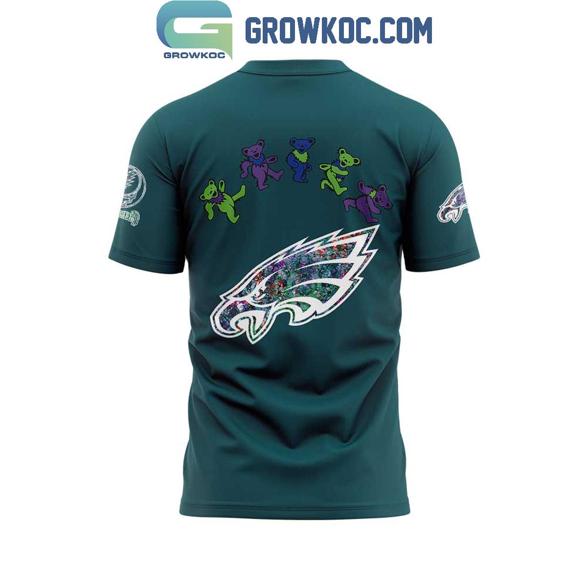 Philadelphia Eagles Celebration Grateful Dead 60 Years Night Shirt