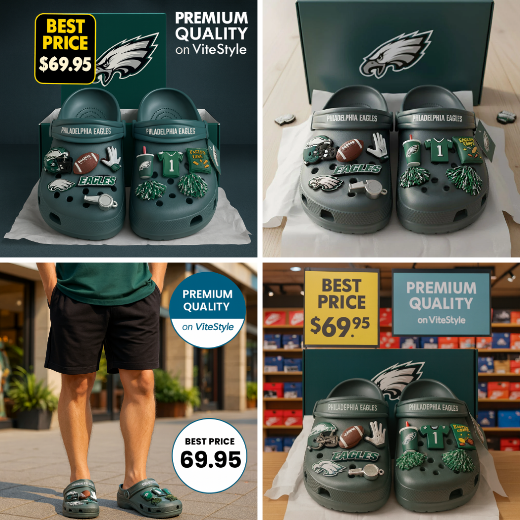 Philadelphia Eagles Croc Charms