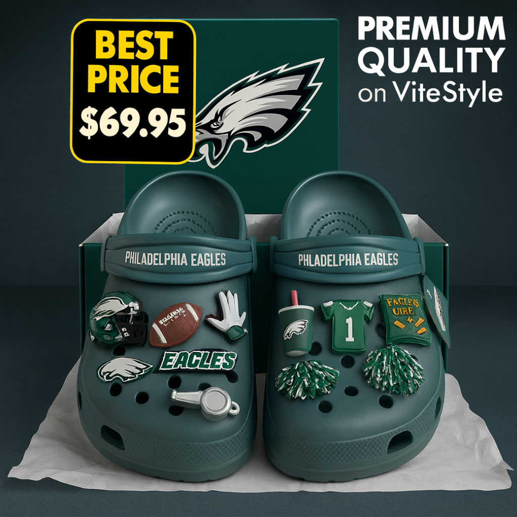 Philadelphia Eagles Croc Charms