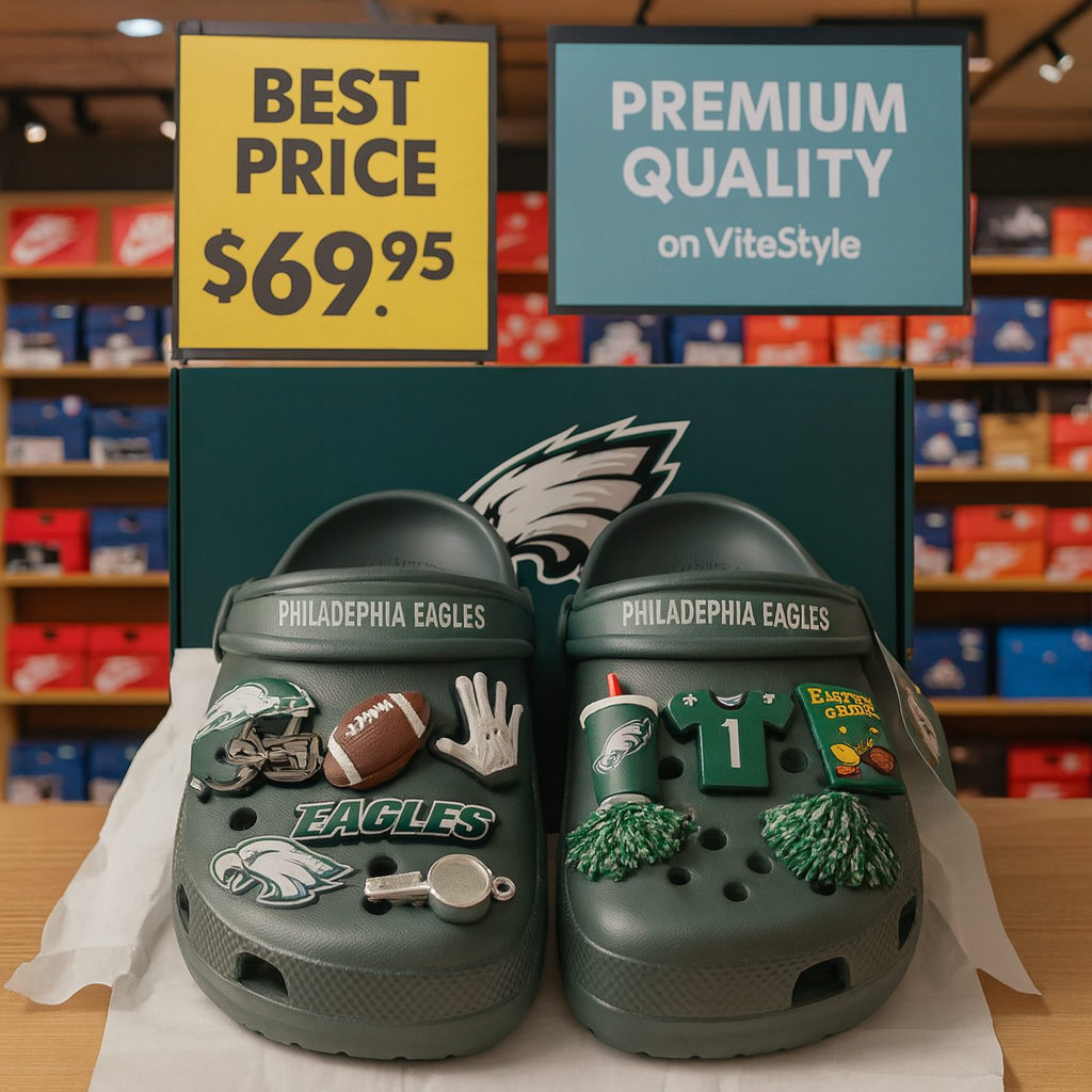 Philadelphia Eagles Croc Charms