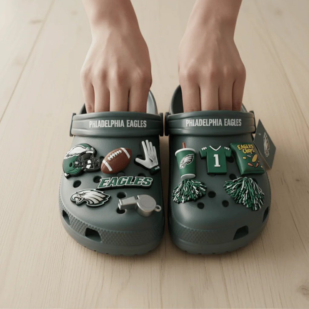 Philadelphia Eagles Croc Charms