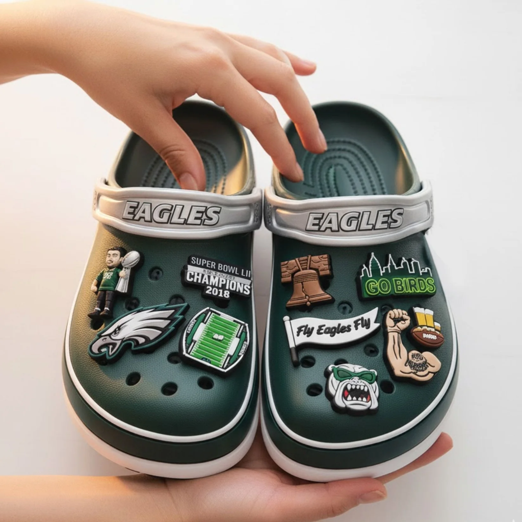 Philadelphia Eagles Crocband Charms Crocs 2026