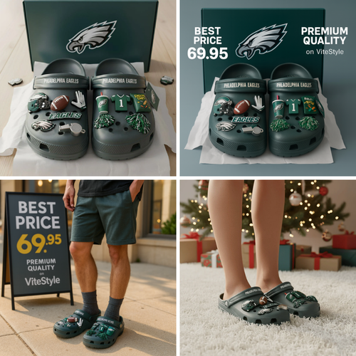 Philadelphia Eagles Crocs Charms